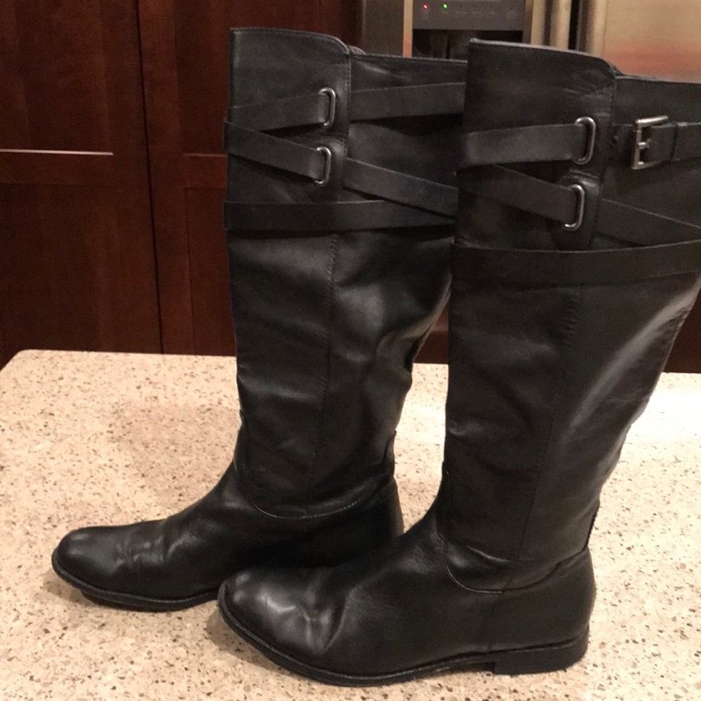 COACH black leather boots